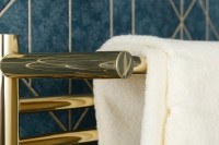 Полотенцесушитель электрический Сунержа Богема 3.1 020-6006-6050 70x55 см, подключение слева, шампань, лесенка, с полкой