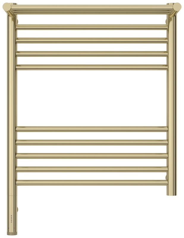 Полотенцесушитель электрический Сунержа Богема 3.1 020-6006-6050 70x55 см, подключение слева, шампань, лесенка, с полкой