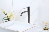 Смеситель для раковины Frap H807-9 F10807-29 оружейная сталь