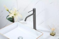 Смеситель для раковины Frap H807-9 F10807-29 оружейная сталь