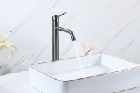 Смеситель для раковины Frap H807-9 F10807-29 оружейная сталь