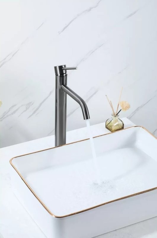 Смеситель для раковины Frap H807-9 F10807-29 оружейная сталь