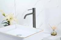 Смеситель для раковины Frap H807-9 F10807-29 оружейная сталь