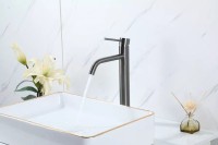 Смеситель для раковины Frap H807-9 F10807-29 оружейная сталь