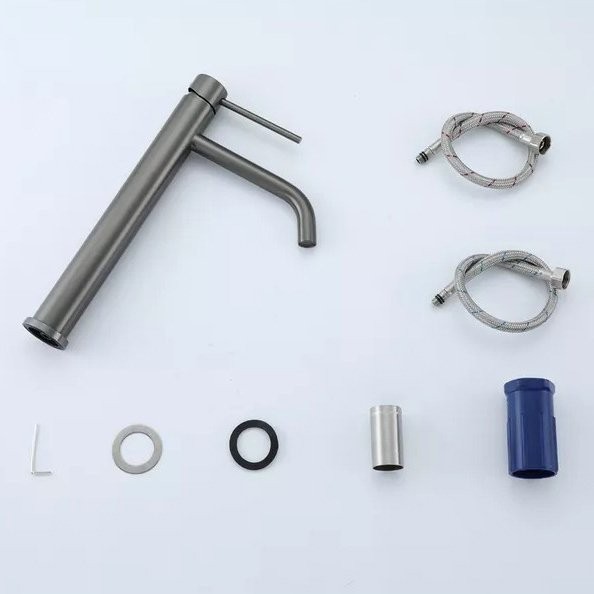 Смеситель для раковины Frap H807-9 F10807-29 оружейная сталь