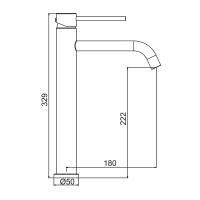 Смеситель для раковины Frap H807-9 F10807-29 оружейная сталь