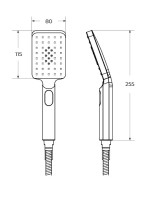 Душевая лейка Cezares Czr CZR-D3F2-01 хром Душевая лейка Cezares Czr CZR-D3F2-01 хром