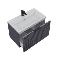 Тумба с раковиной Grossman Блисс 70 матовый графит