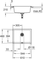 Мойка кухонная Grohe K700U 31655AP0