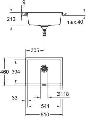 Мойка кухонная Grohe K700U 31655AP0
