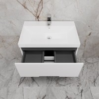 Тумба с раковиной Style Line Матис 70 напольная, белая матовая