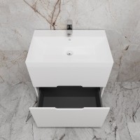 Тумба с раковиной Style Line Матис 70 напольная, белая матовая