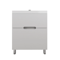 Тумба с раковиной Style Line Матис 70 напольная, белая матовая