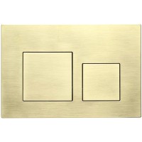 Кнопка смыва для унитаза Veconi Flush V4 пластик, цвет золото брашинг
