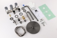 Душевой комплект Abber Wasser Kreis 316 AF8150BGG С ВНУТРЕННЕЙ ЧАСТЬЮ, брашированная оружейная сталь