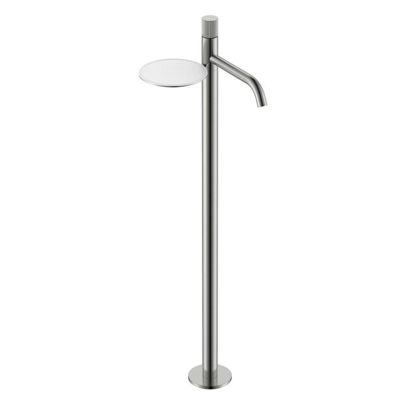 Напольный смеситель для раковины Boheme Stick 120-NB.3 nikel brush linea