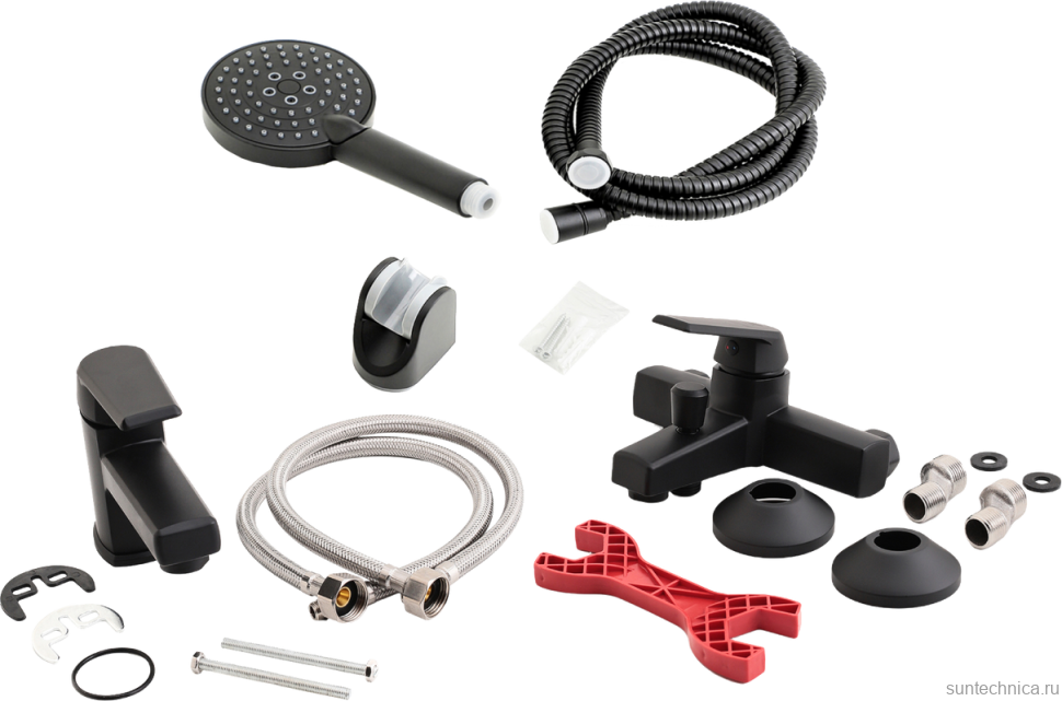 Комплект для ванной Orange One Life One Life P02-311b черный