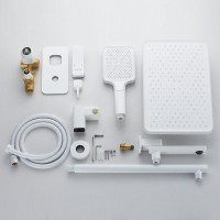 Душевая система / Тропический душ со смесителем встраиваемая Shevanik S9935C, белый