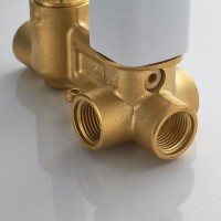 Душевая система / Тропический душ со смесителем встраиваемая Shevanik S9935C, белый