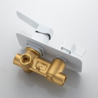 Душевая система / Тропический душ со смесителем встраиваемая Shevanik S9935C, белый