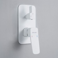 Душевая система / Тропический душ со смесителем встраиваемая Shevanik S9935C, белый