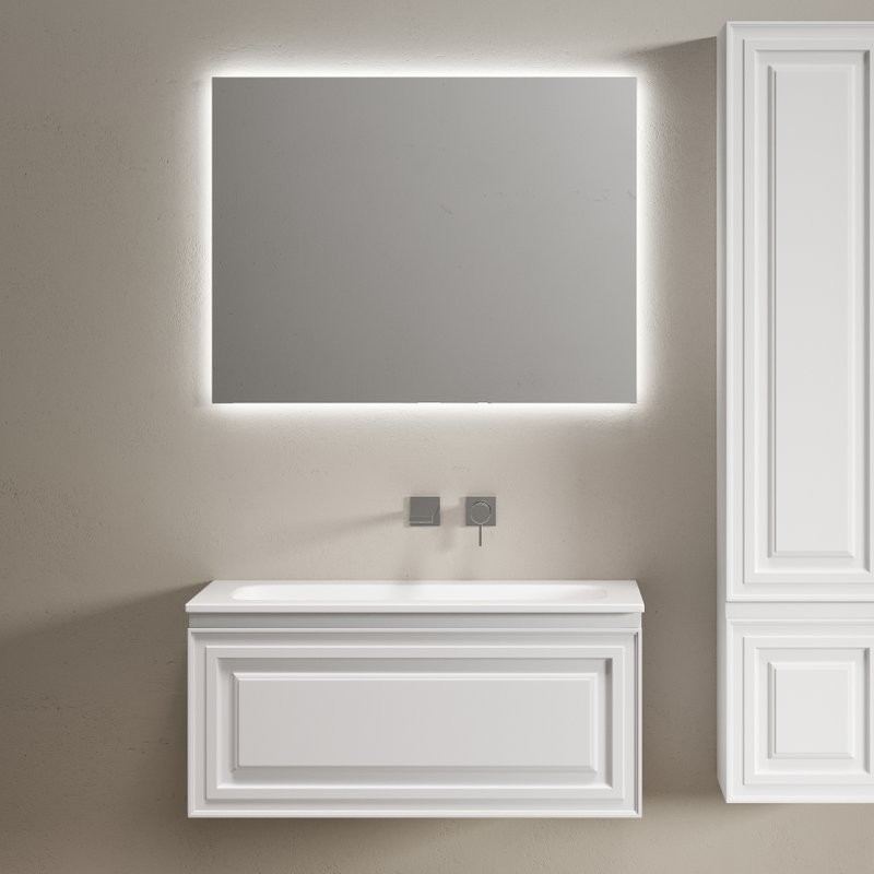 Мебель для ванной комнаты Sancos Very 90 подвесная, bianco, раковина СN7019wx