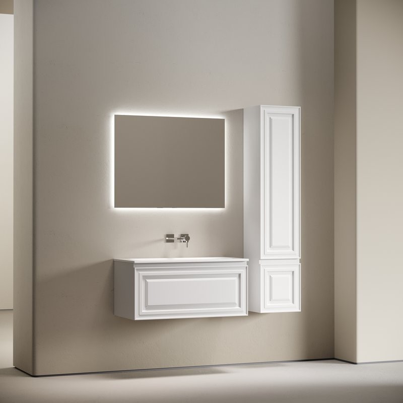 Мебель для ванной комнаты Sancos Very 90 подвесная, bianco, раковина СN7019wx