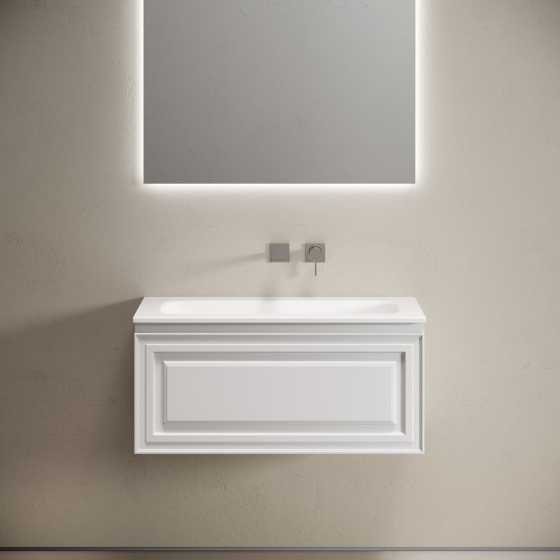 Мебель для ванной комнаты Sancos Very 90 подвесная, bianco, раковина СN7019wx