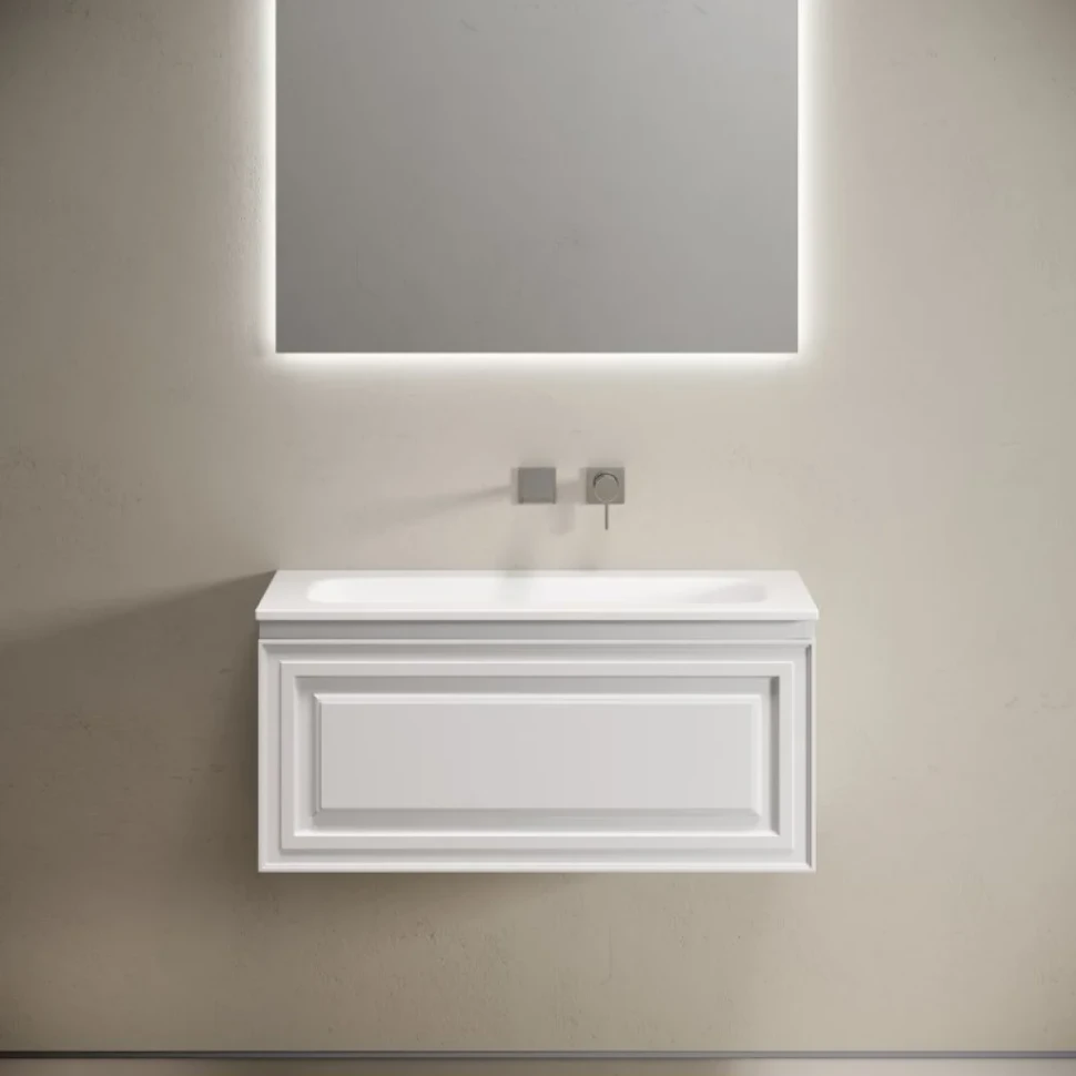 Мебель для ванной комнаты Sancos Very 90 подвесная, bianco, раковина СN7019wx