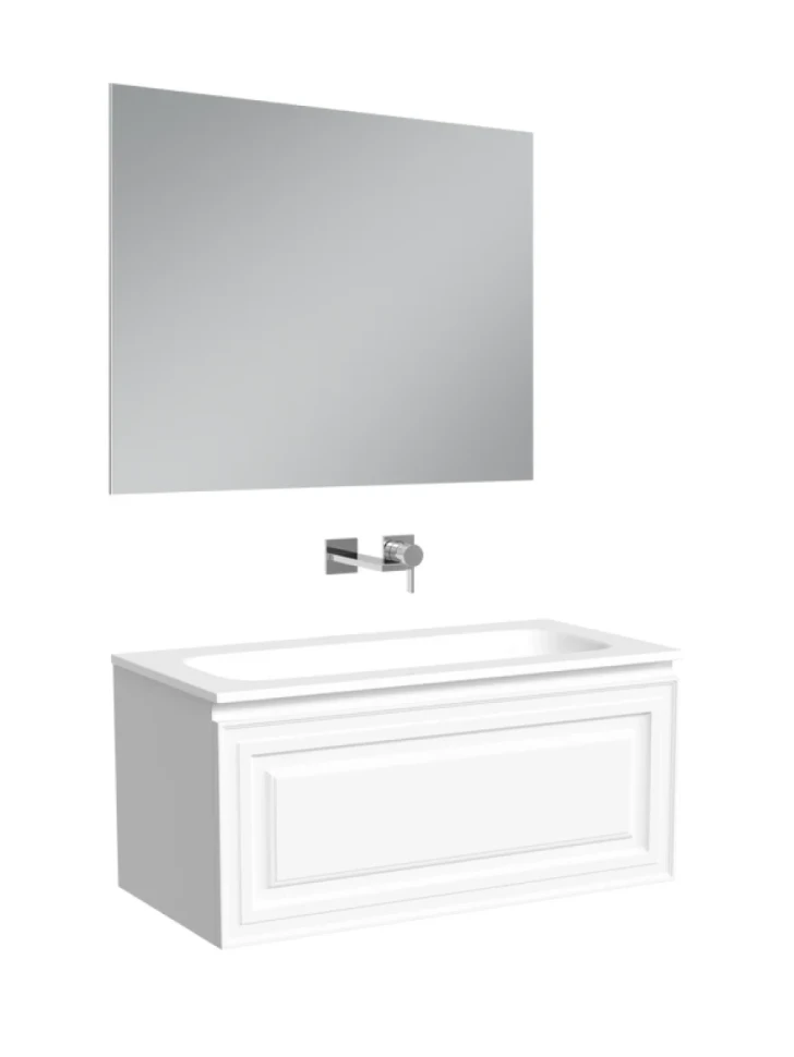 Мебель для ванной комнаты Sancos Very 90 подвесная, bianco, раковина СN7019wx