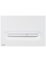 Кнопка смыва для унитаза AlcaPlast Linka M1876 пластик, цвет матовый белый, с антибактериальным покрытием