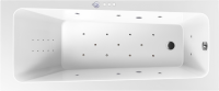 Акриловая ванна Excellent Ava Ultra Nano 160x70 см, встраиваемая, с гидромассажем, белая, с каркасом, со сливом-переливом