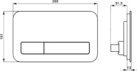 Кнопка смыва Villeroy & Boch Viconnect 922400RE белая глянцевая Кнопка смыва Villeroy & Boch Viconnect 922400RE белая глянцевая
