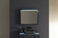 Зеркало Allen Brau Reality 120 с подсветкой, черный браш