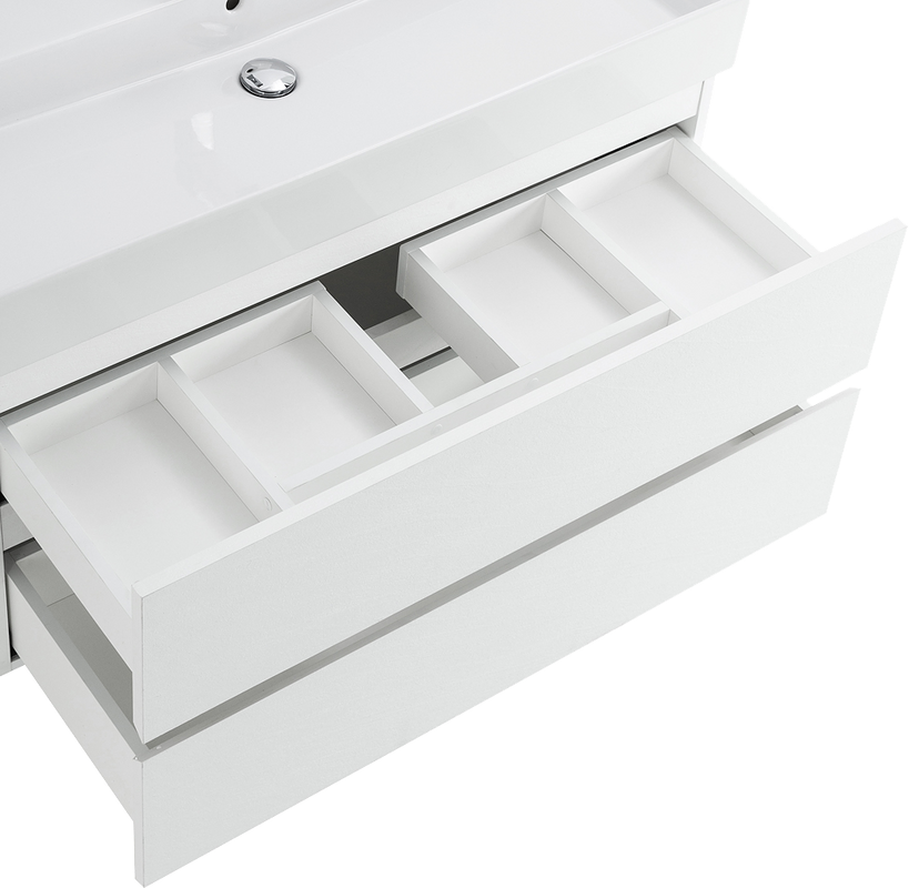 Тумба с раковиной Cezares Molveno 46 100 bianco ghiaccio, с раковиной Cezares CZR-MIL-100-LVB