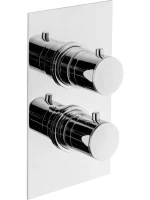 Термостатический смеситель встраиваемый Plumberia Selection Ixo XOT5020CR С ВНУТРЕННЕЙ ЧАСТЬЮ, для ванный с душем, хром