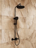 Душевая стойка Cersanit Олива (Oliva) 69002 матовая черная