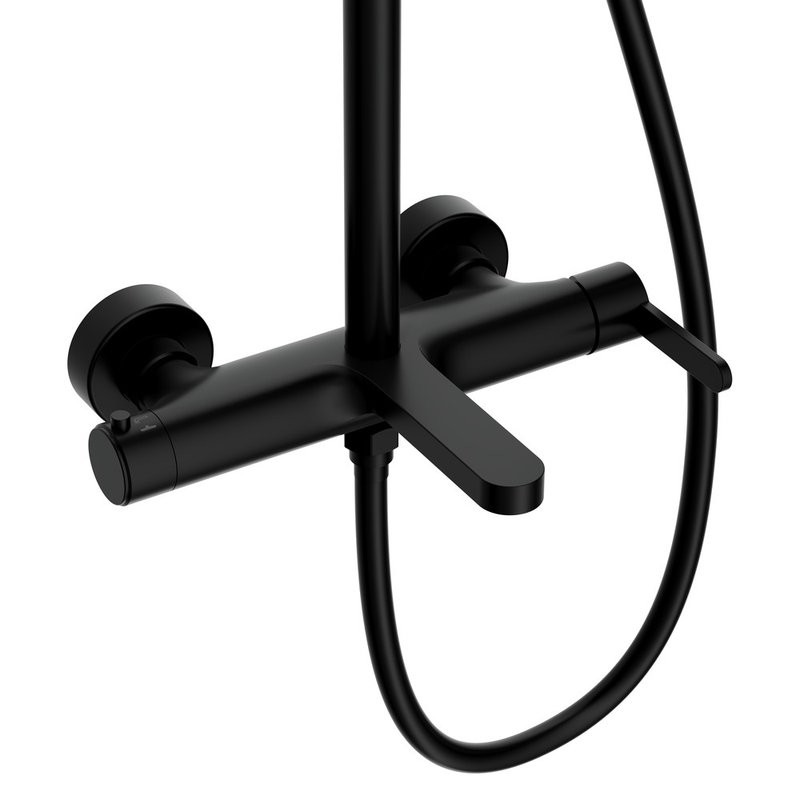 Душевая стойка Cersanit Олива (Oliva) 69002 матовая черная