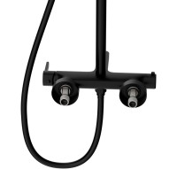 Душевая стойка Cersanit Олива (Oliva) 69002 матовая черная