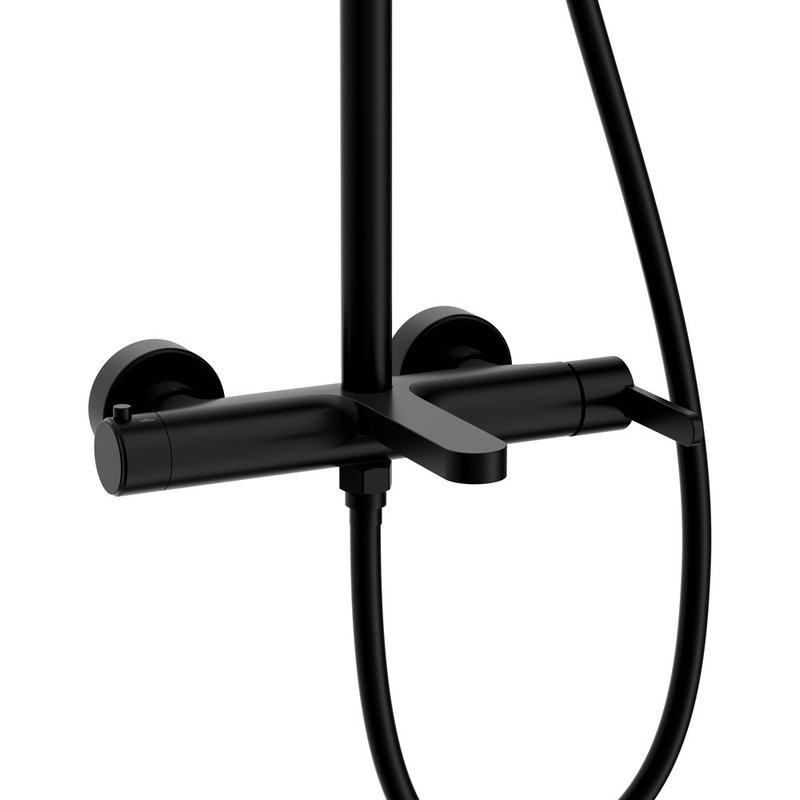 Душевая стойка Cersanit Олива (Oliva) 69002 матовая черная