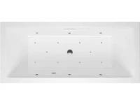 Акриловая ванна Excellent Heaven Slim Relax 170x75 см, встраиваемая, с гидромассажем, белая, с каркасом, со сливом-переливом