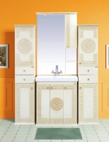 Зеркало Misty Olimpia Lux R 75 бежевая патина