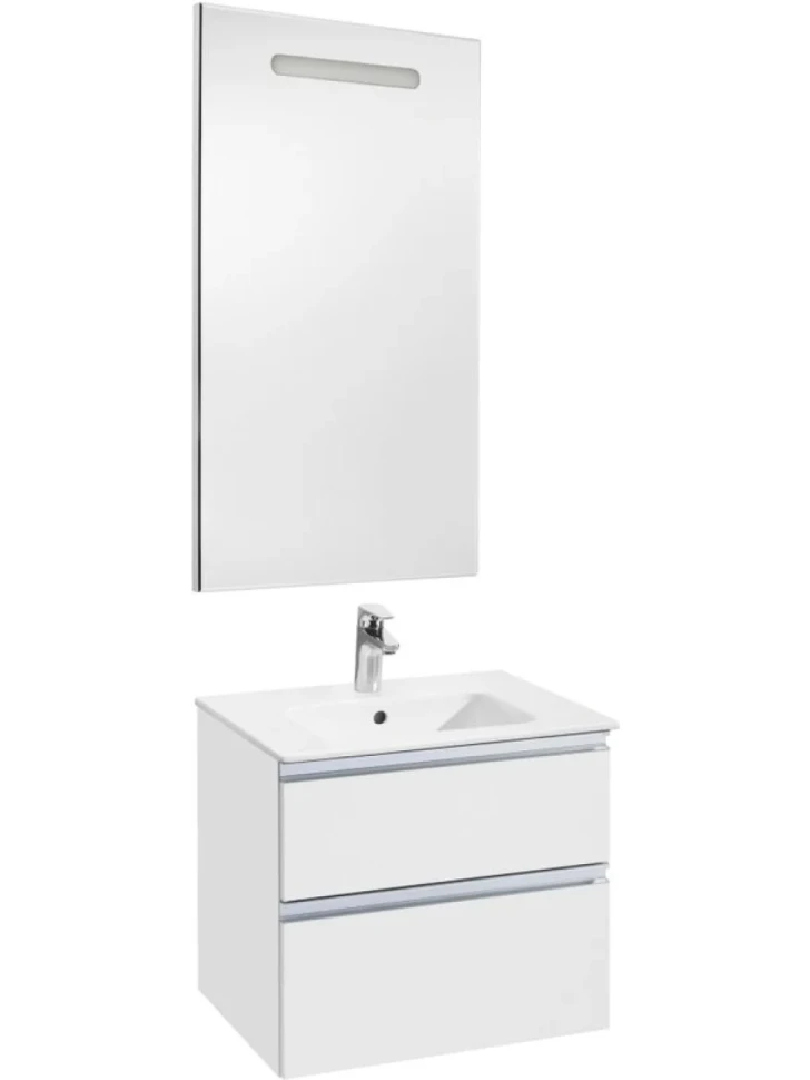 Мебель для ванной комнаты Roca The Gap 60 2 ящика, белый глянец, раковина 32799E000