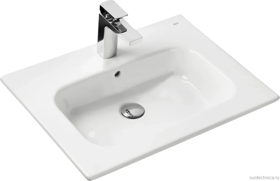 Мебель для ванной комнаты Roca The Gap 60 2 ящика, белый глянец, раковина 32799E000