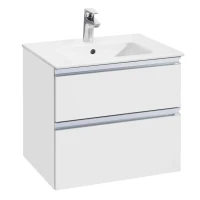 Мебель для ванной комнаты Roca The Gap 60 2 ящика, белый глянец, раковина 32799E000