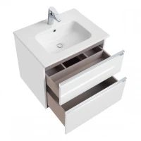 Мебель для ванной комнаты Roca The Gap 60 2 ящика, белый глянец, раковина 32799E000