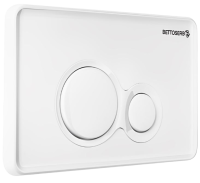 Кнопка смыва для унитаза BETTOSERB Twin 40006457 пластик, цвет белый глянец Кнопка смыва для унитаза BETTOSERB Twin 40006457 пластик, цвет белый глянец