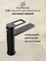 Смеситель для раковины Caprigo Kub 54-020-ner черный Смеситель для раковины Caprigo Kub 54-020-ner черный