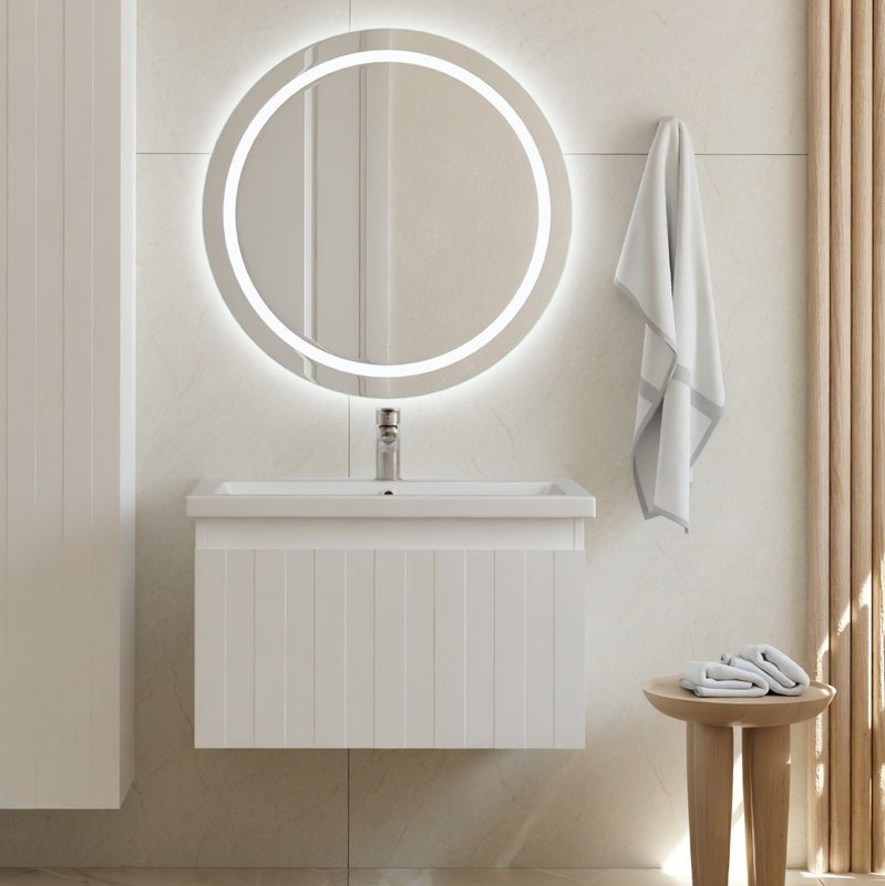 Мебель для ванной комнаты Vigo Finlay 70 подвесная, 1 ящик, матовая белая