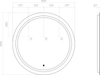 Мебель для ванной комнаты Vigo Finlay 70 подвесная, 1 ящик, матовая белая